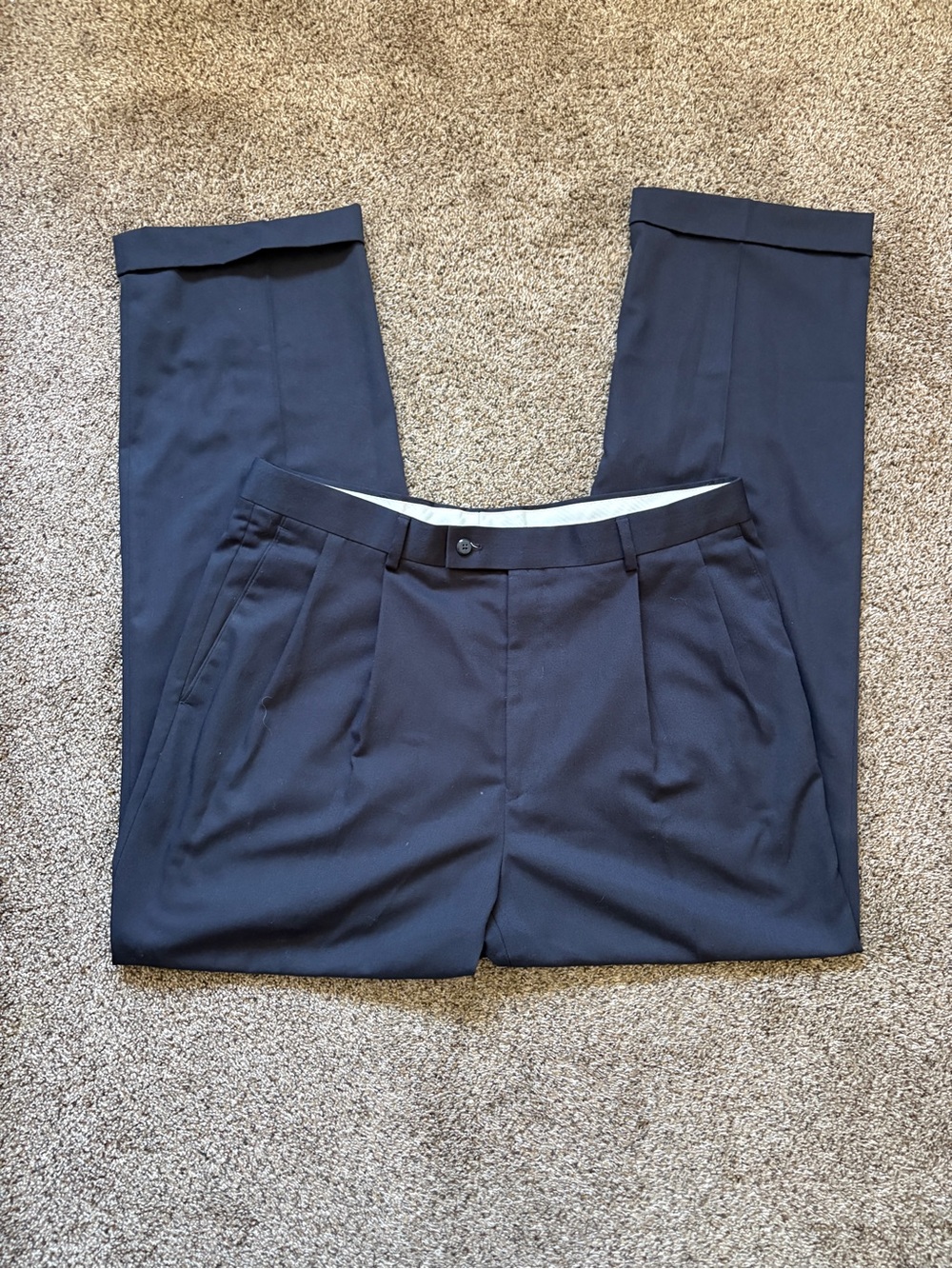 Louis Raphael Men's Navy Dress Pants